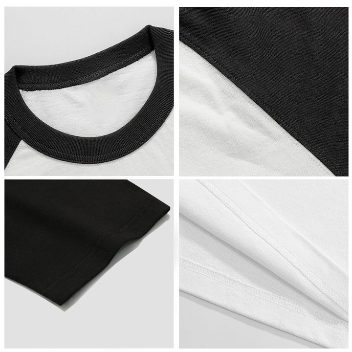 Áo thun nam BEEYANBUY Y0207 100% cotton dáng rộng raglan vintage unisex