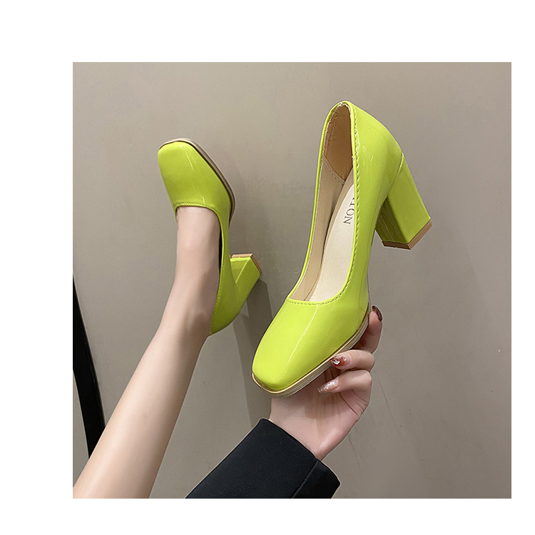 Thời Trang Giày Cao Gót Mũi Vuông 2.36 inches