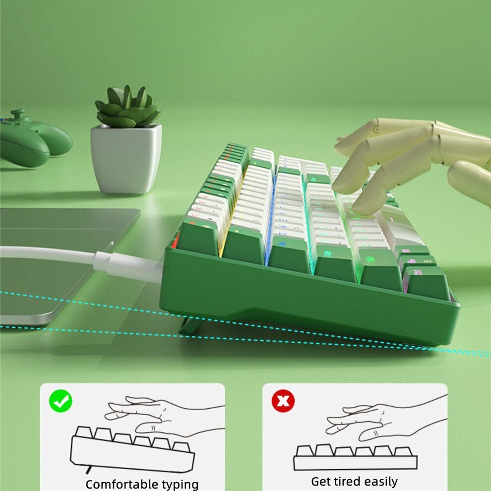 Bàn Phím Cơ gaming G100U Có Dây Bàn Phím Cơ  100 Phím Có Đèn LED RGB Dùng Để Chơi Game