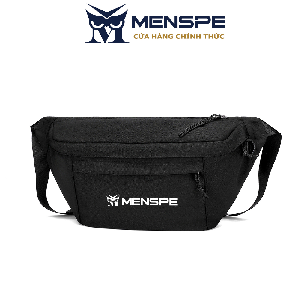 Menspe Túi đeo chéo ngực Menspe nylon cá tính phong cách hip hop thời trang