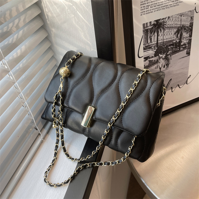 Túi Đeo Chéo Hình Vuông Nhỏ Màu Trơn Thêu Họa Tiết Thời Trang 2023 Phong Cách vintage Dành Cho Nữ