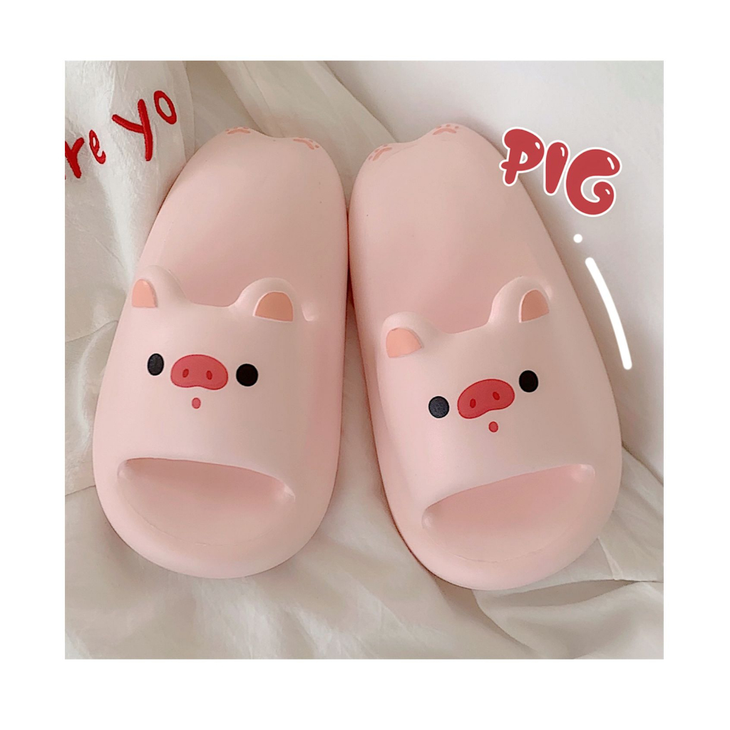 Dép Nhựa EVA Đế Mềm Hình Chú Heo Hồng Đáng Yêu