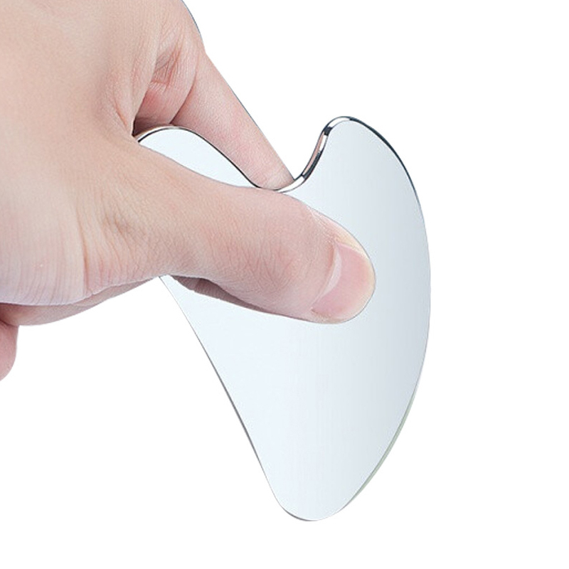 Gua sha Tấm Mát Xa Cơ Bắp Bằng Thép Không Gỉ Hình Trái Tim Giúp Thư Giãn