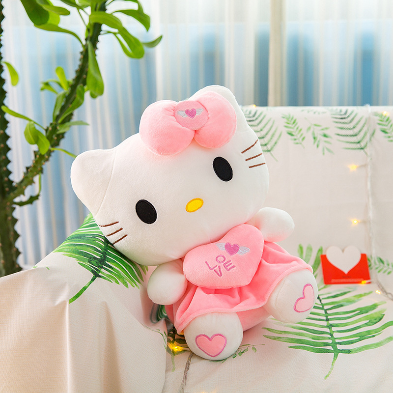 Gấu bông Mèo Hello Kitty  Thú Nhồi Bông Hình Mèo Hello Kitty  Đáng Yêu 25cm WHYME