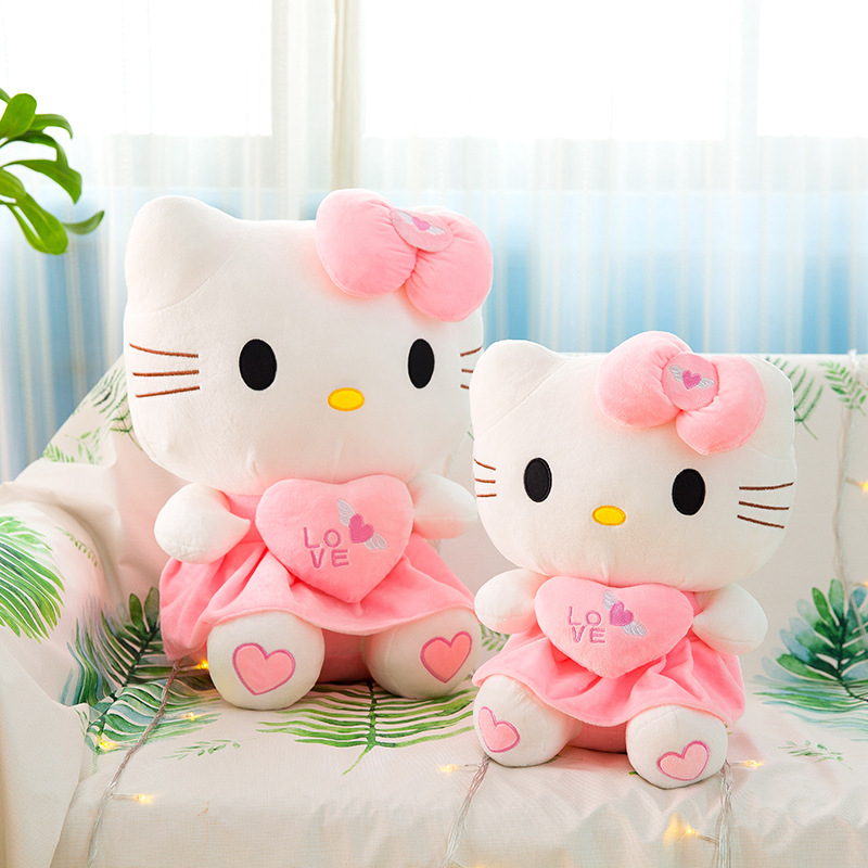 Gấu bông Mèo Hello Kitty  Thú Nhồi Bông Hình Mèo Hello Kitty  Đáng Yêu 25cm WHYME