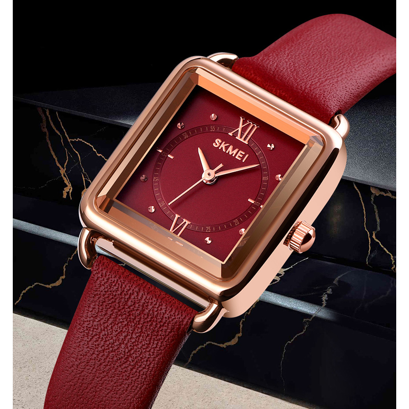 Skmei Đồng Hồ quartz Mặt Vuông Chống Thấm Nước 1702