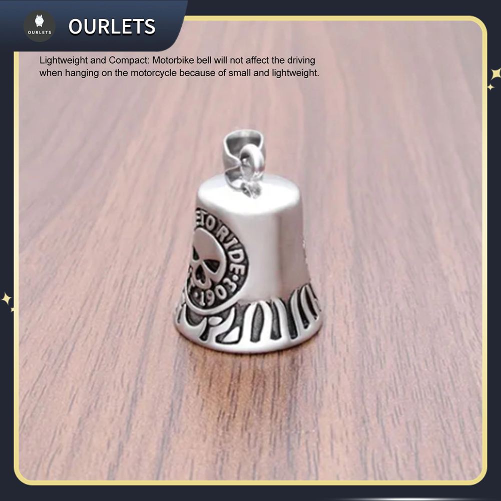 Mặt dây chuyền chữ cái chuông bằng thép titan không có dây chuyền 【Ourlets】