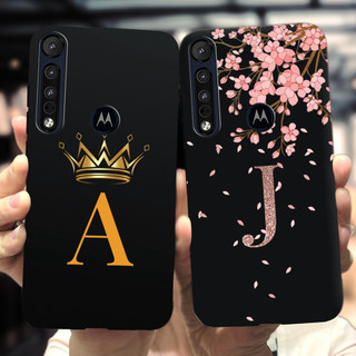 Ôp Điện Thoại Dẻo Họa Tiết Hoa / Vương Miện / Chữ Độc Đáo Thời Trang Cho motorola one macro Vỏ