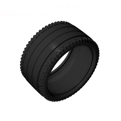 4 Cái / lốc 68.8x36mm Bánh Xe + Lốp MOC EV3 45544 45560 DIY Phần Khối Xây Dựng Đồ Chơi Cho Xe Ô Tô Q