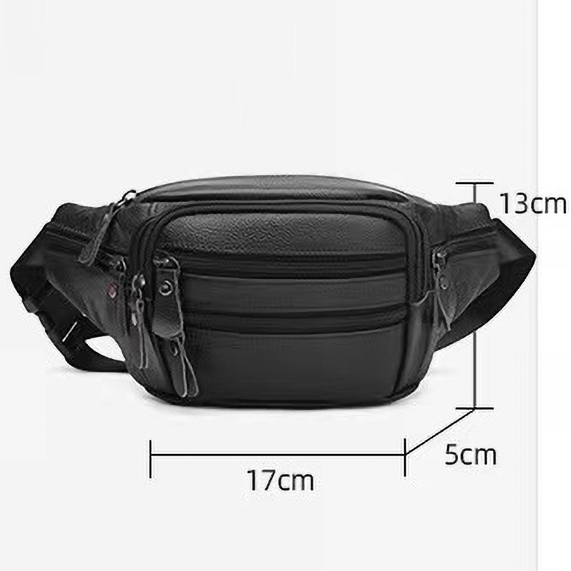 Túi Đeo Chéo Ngực / Hông Bằng Da Bò Thật 100% Đa Năng Sức Chứa Lớn Chống Nước Chống Mài Mòn