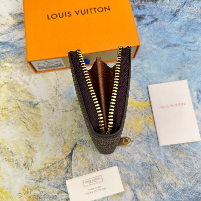 Louis vuitton Ví Đựng Thẻ m60067 Chất Lượng Cao Có Khóa Kéo Tiện Lợi