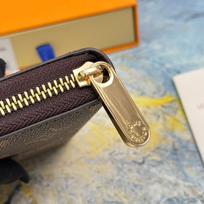 Louis vuitton Ví Đựng Thẻ m60067 Chất Lượng Cao Có Khóa Kéo Tiện Lợi