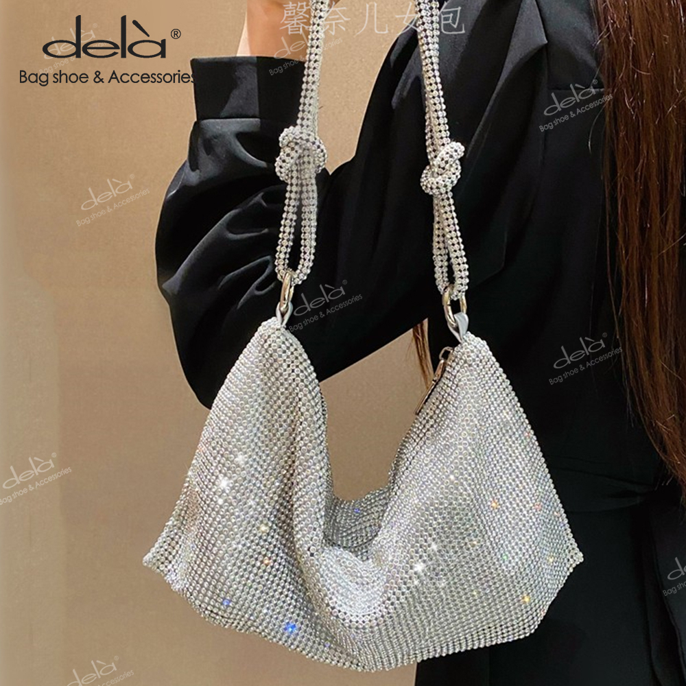 Dela Túi Xách Đính Kim Sa Lấp Lánh Thời Trang