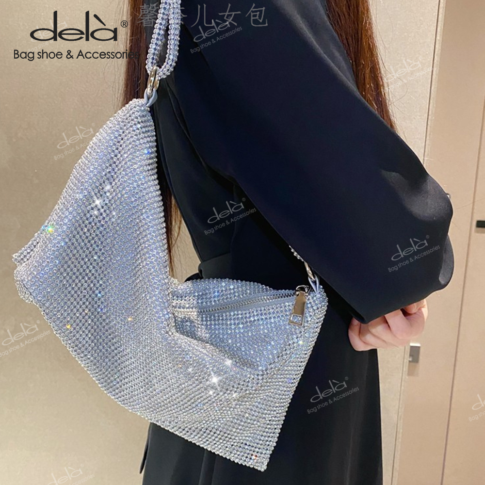 Dela Túi Xách Đính Kim Sa Lấp Lánh Thời Trang