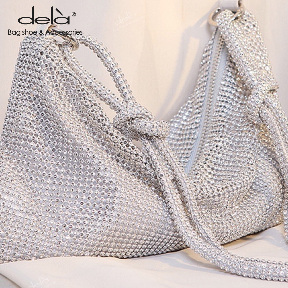 Dela Túi Xách Đính Kim Sa Lấp Lánh Thời Trang
