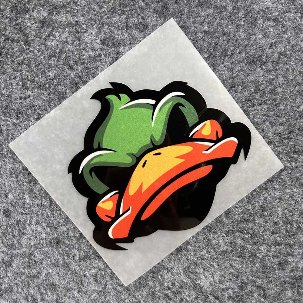 Miếng Dán Trang Trí Xe Hơi/Mô Tô Hình Chú Vịt Hoạt Hình Phản Quang Độc Đáo