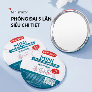 Gecomo Gương Trang Điểm mini Phóng Đại 5 Lần Dễ Sử Dụng