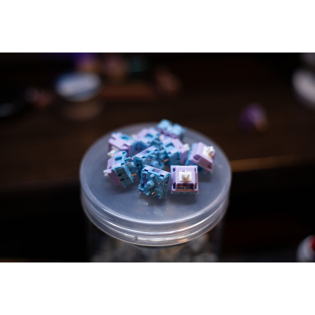 Công Tắc Tuyến Tính Phiên Bản Nâng Cấp rgb 5 pin Chống Bụi Cho Bàn Phím Cơ ktt blueberry v2