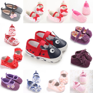 Giày đế mềm chống trượt cho bé gái 0-18 tháng tuổi