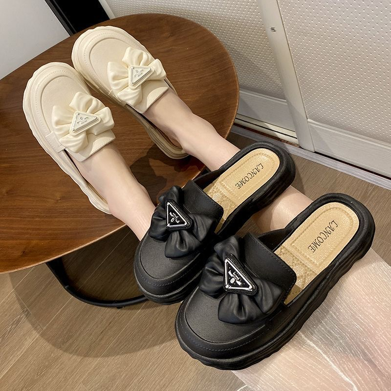 Dép đi trong nhà Đính Nơ Chống Trượt Thoải Mái Thời Trang Cho Nữ