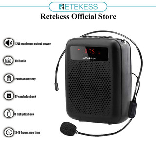 Bộ Micro + Loa Nghe Nhạc MP3 Retekess PR16R 12W Có Thể Thu Âm Giọng Nói