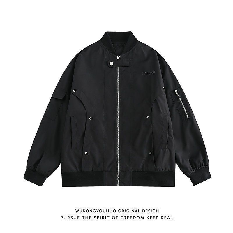 Áo Khoác Bóng Chày Phong Cách Đường Phố Mỹ Thời Trang Xuân Thu Cho Nam Và Nữ