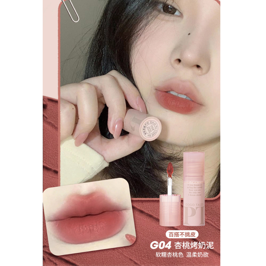 Gogotales Son Môi Tông Màu Lì Thời Trang Mùa Thu Cho Nữ gt464 maillard