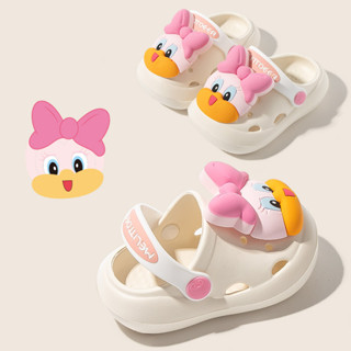 Dép AYUER đế mềm đục lỗ họa tiết vịt hoạt hình dễ thương thời trang mùa hè có 3 màu khác nhau cho bé