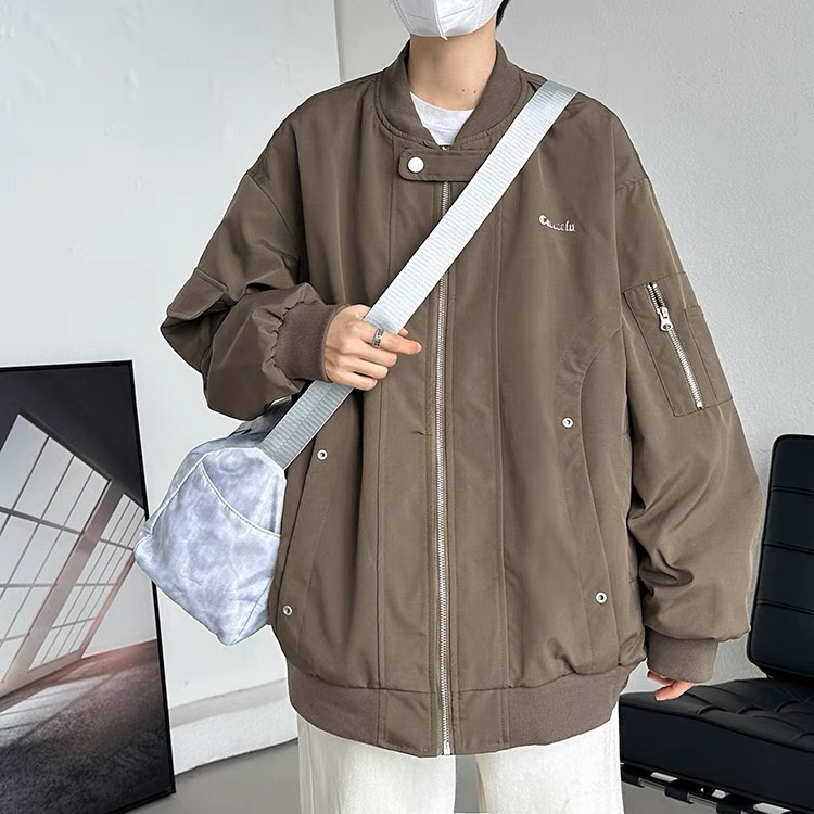 Áo Khoác Bóng Chày Phong Cách Đường Phố Mỹ Thời Trang Xuân Thu Cho Nam Và Nữ