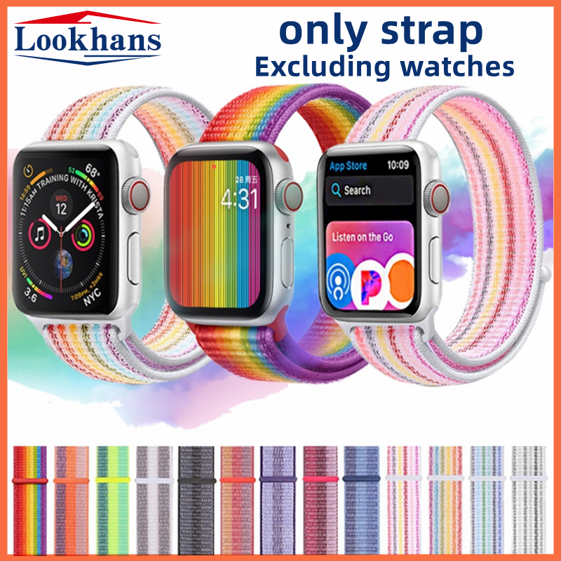 Dây Nylon Đeo Đồng Hồ Apple 44mm 40mm 41mm 45mm 38mm 42mm Series 7 5 4 3 SE 6