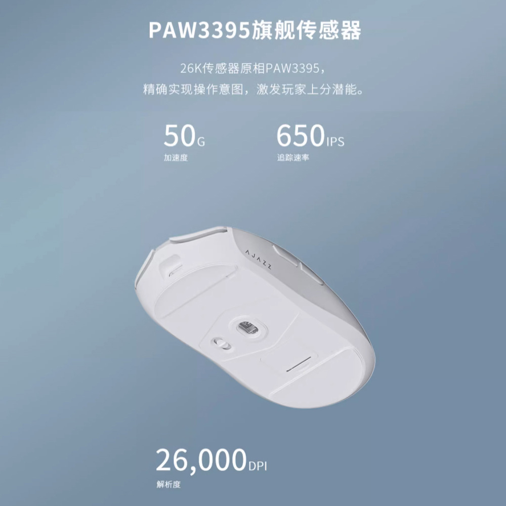 Chuột Không Dây Chơi Game lw-ajazz aj139 pro 2.4g paw3395