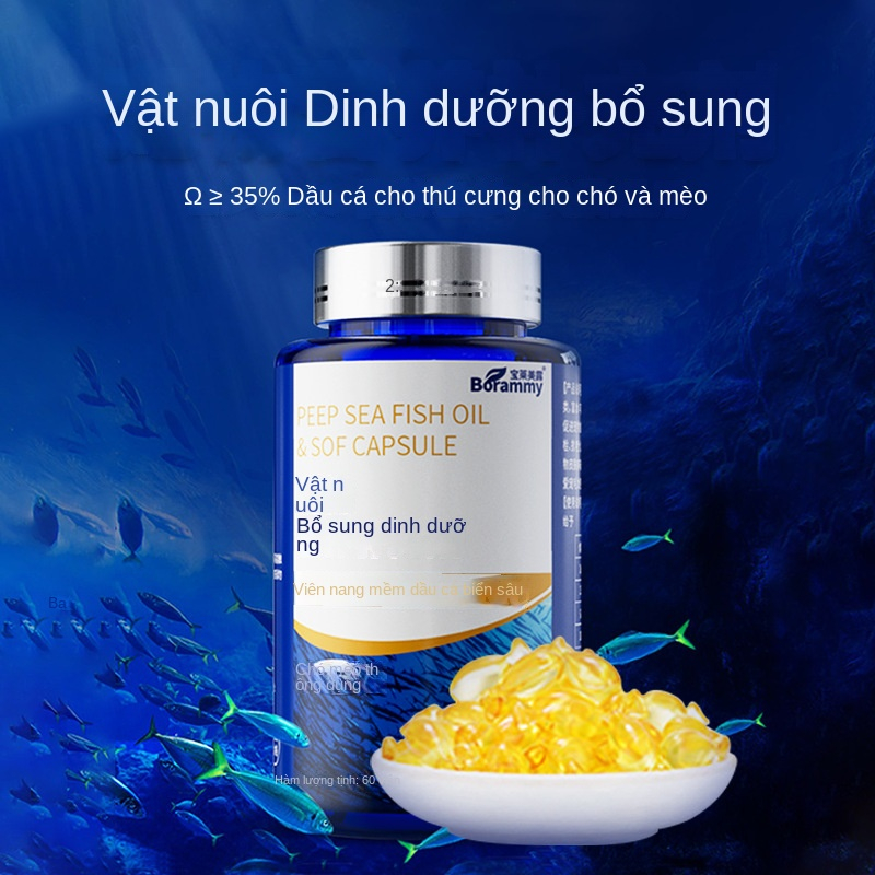 ZOEF Bộ 60 Viên Nang Dẫn Dầu Cho Thú Cưng Hzmps0067