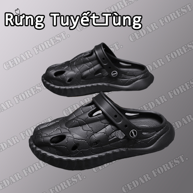 SHANMUSENLIN☘Xăng đan Thoáng Khí Chống Trượt Phong Cách Hàn Quốc Cho Nam