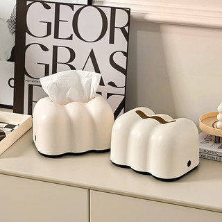 Mây Sáng Tạo Nâng Khăn Giấy Hộp Hộ Gia Đình Phòng Tắm Khăn Giấy Cao Cấp Phong Cách Kem ins Hộp Giấy Treo Tường Hộp Đựng Khăn Giấy
