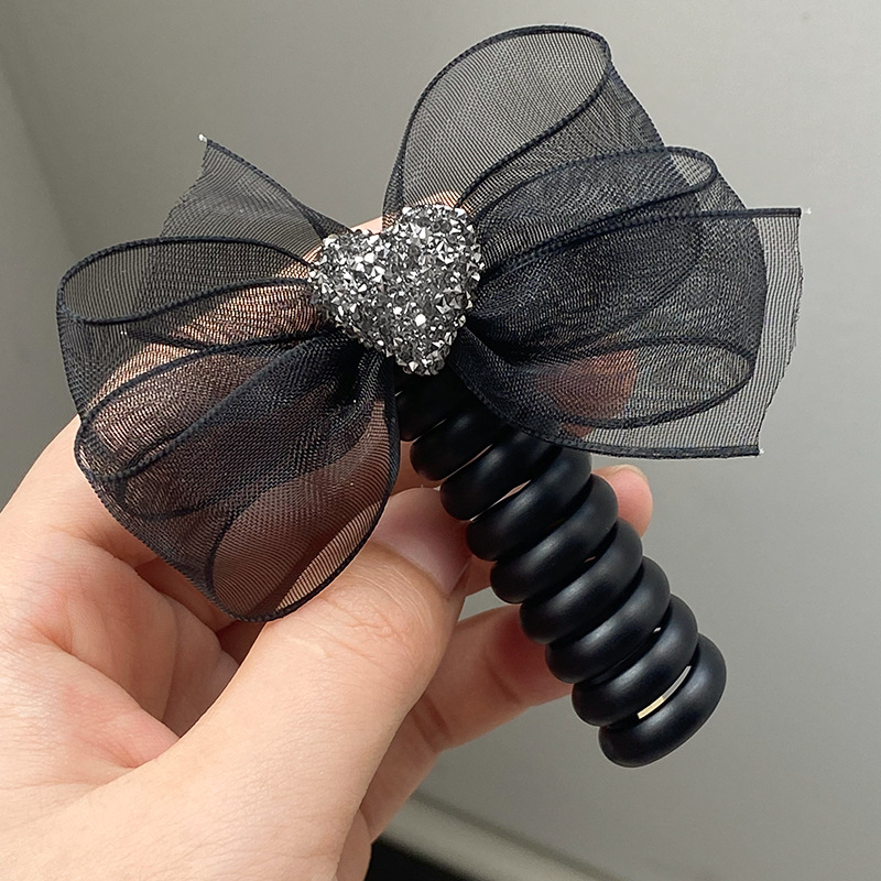 Dây Cột Tóc Đuôi Ngựa Bằng Dây Ruy Băng Thắt Nơ Phong Cách Nhật Bản Thời Trang Cho Nữ