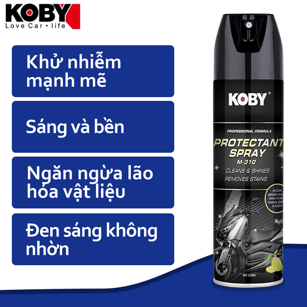 Koby Tân trang các bộ phận nhựa xe máy/làm đen bảng điều khiển ô tô/sáp chống oxy hóa/sáp làm sạch da/chất chăm sóc đánh bóng