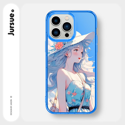 Ốp lưng JURSUE mềm chống sốc hình dễ thương đẹp cho iPhone 16 15 14 13 12 11 PRO MAX SE 2020 X XR XS ip 8 7 Plus Y4069