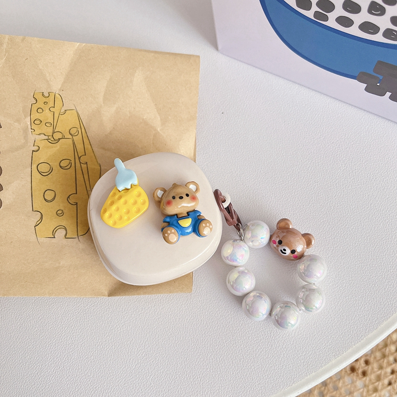 Vỏ Bảo Vệ Hộp Sạc Tai Nghe Samsung Galaxy Buds 2 / Buds Live / Buds FE / Buds 2 Pro / Buds Pro Hình Chuột Mickey Kèm Móc Treo Cho Buds2 Pro