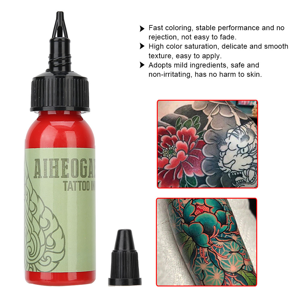 SweetBunny Bộ 7 Mực Xăm Chuyên Nghiệp Màu Sắc Bền Lâu Nhanh