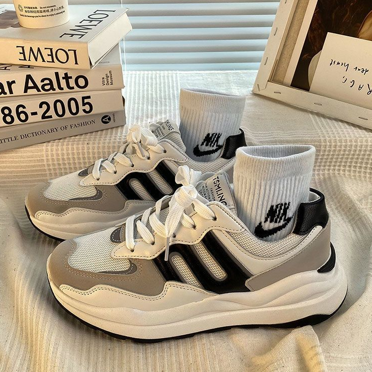 YAOLI  Giày Thể Thao Waffle Forrest Gump Đế Dày Phong Cách retro