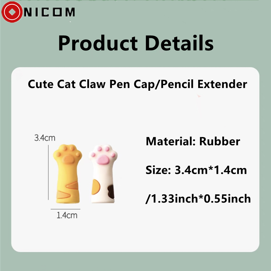 Nắp Đậy Bút Chì Mở Rộng Hình Chân Mèo Dễ Thương