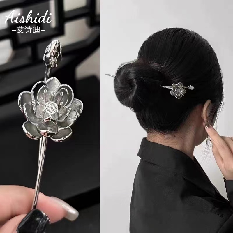 Bộ Kẹp Tóc Hình Hoa Sen Đơn Giản Hiện Đại