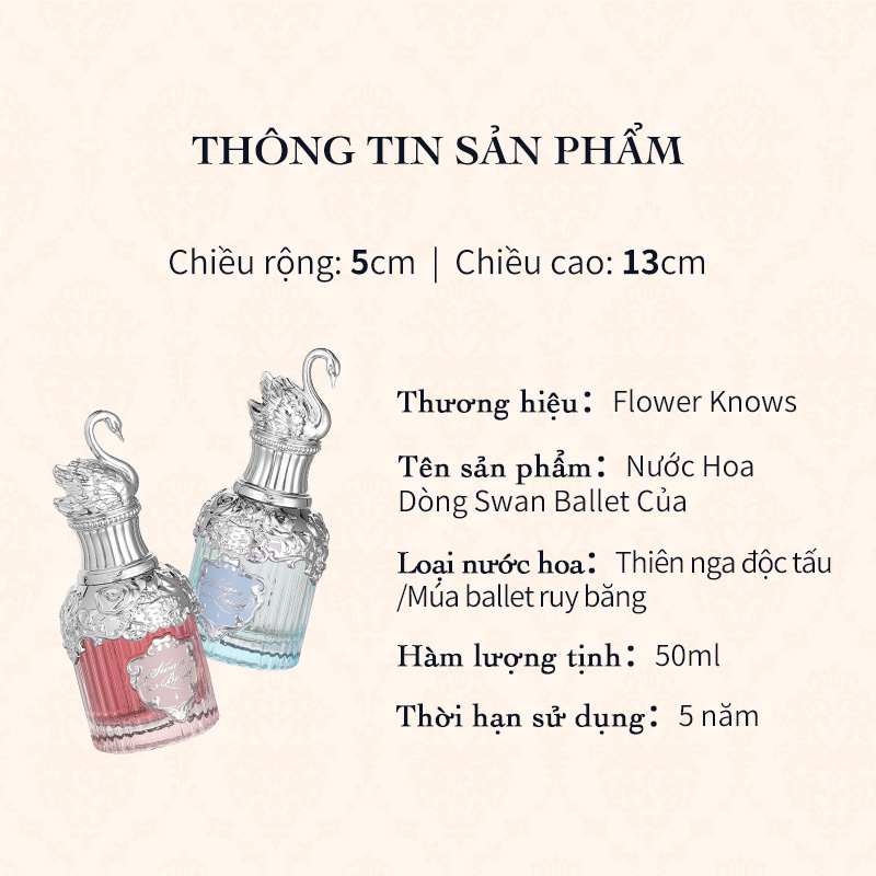 Flower Knows Nước Hoa Dòng Swan Ballet Của 50ml