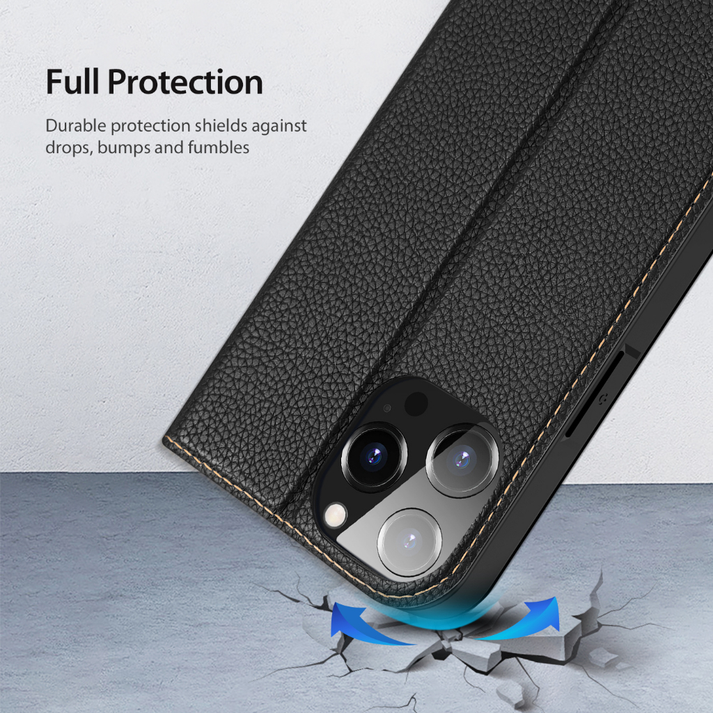 Dux Ducis iPhone 14 /13 Pro Max iPhone 14 Plus Ốp Bao Da Điện Thoại Dạng Ví Sang Trọng Dành