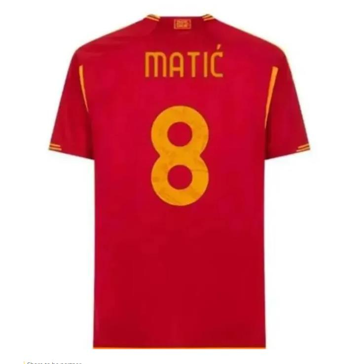 Người hâm mộ phát hành 2023/24 as.roma áo bóng đá sân nhà s-4xl