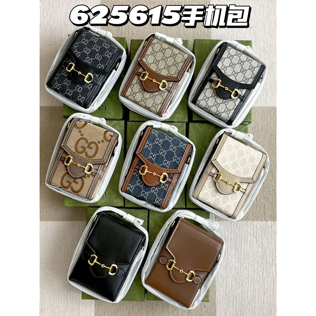 Túi Xách gucci 100% Nguyên Bản 1955 Có Khóa Ngựa Thời Trang unisex 625615