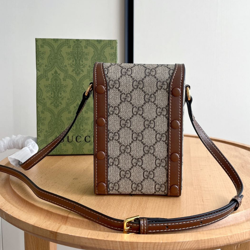 Túi Xách gucci 100% Nguyên Bản 1955 Có Khóa Ngựa Thời Trang unisex 625615