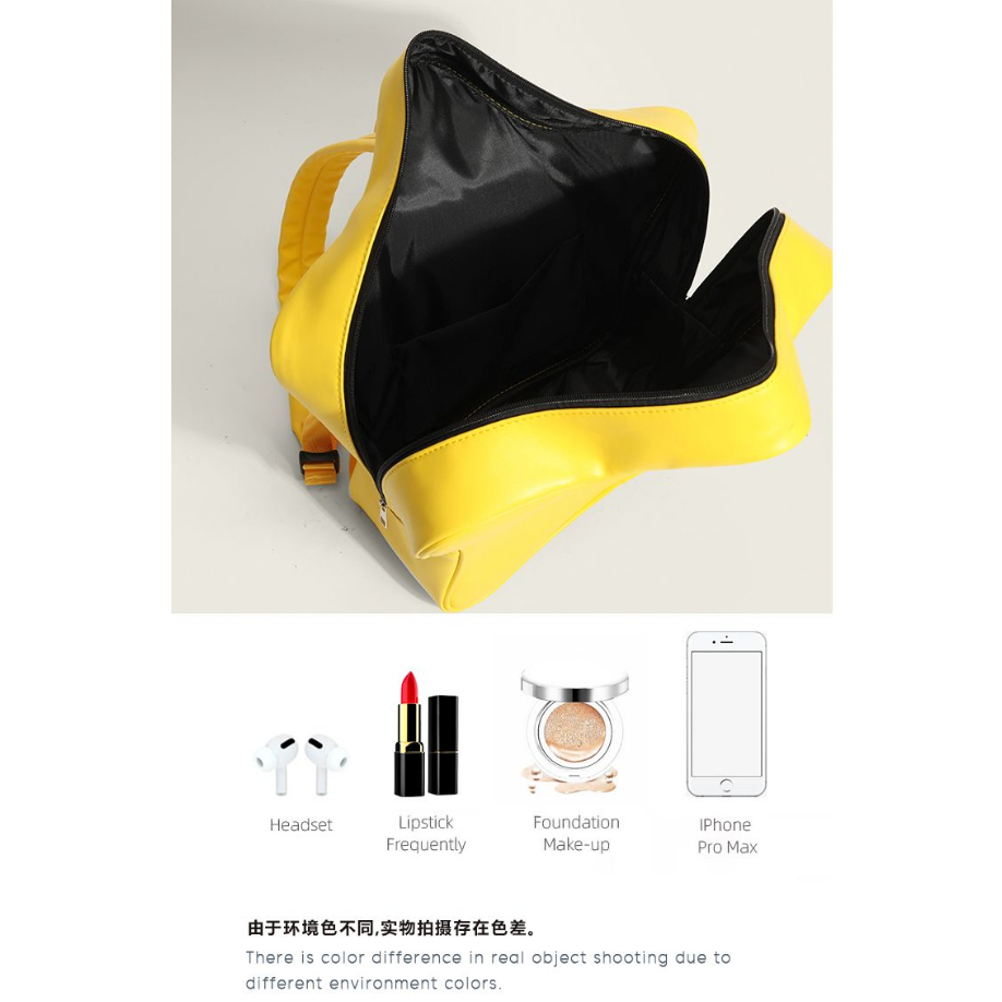 Dopamine Ba Lô Đi Học Sức Chứa Lớn Hình Ngôi Sao Mắt To Màu Vàng Y2K Millet Dễ Thương Cá Tính ins Cho Học Sinh