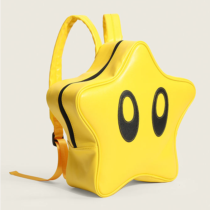 Dopamine Ba Lô Đi Học Sức Chứa Lớn Hình Ngôi Sao Mắt To Màu Vàng Y2K Millet Dễ Thương Cá Tính ins Cho Học Sinh