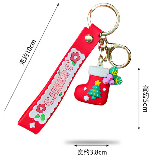 Móc Chìa Khóa Xe Hơi / Balo / Búp Bê Hoạt Hình coffeejoy Giáng Sinh Dễ Thương